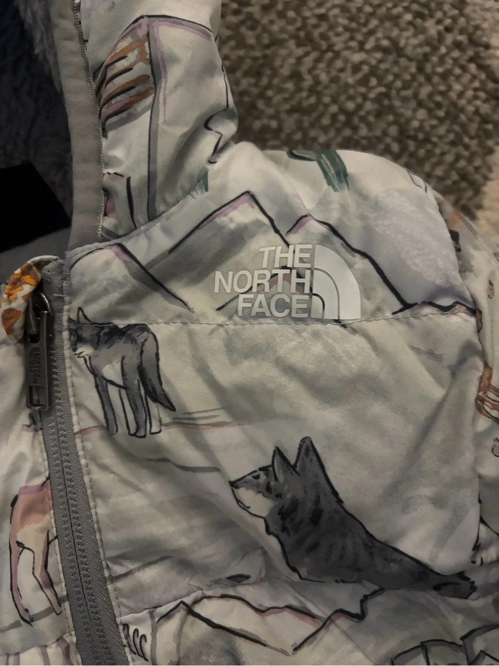 North Face Infant Girls North Down Hooded Jacket - 600 Fill Power 3-6 months